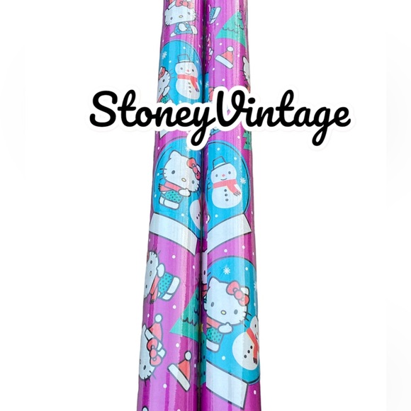 Hello Kitty Holiday Purple Hello Kitty Christmas Wrapping Paper Set Of 2 Poshmark